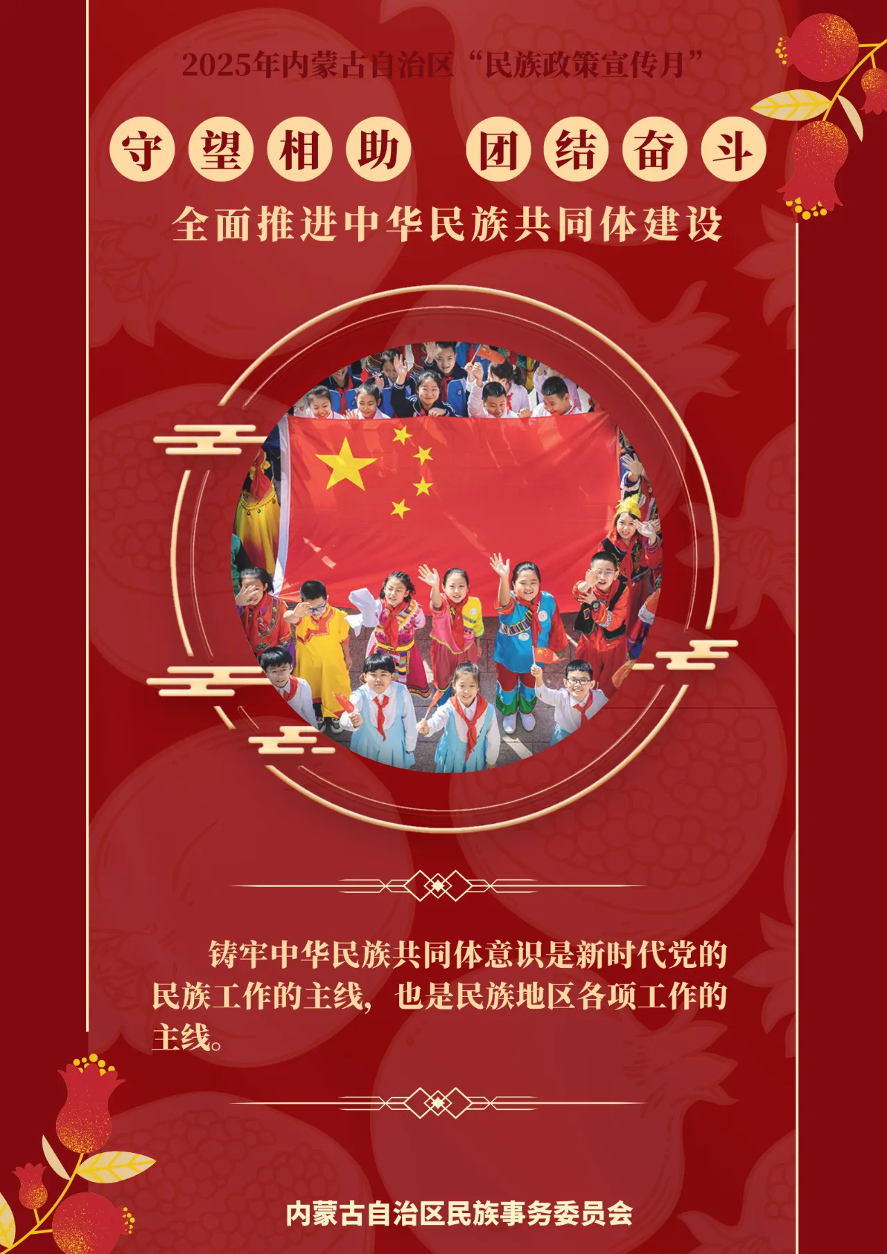 【党建引领 民族团结】 2025年内蒙古自治区“民族政策宣传月”海报（三）来了！